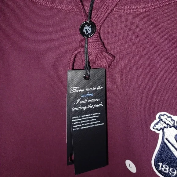 Greyson Mens Large 42-46 Burgundy Golf Sweatshirt/Hoodie Pullover